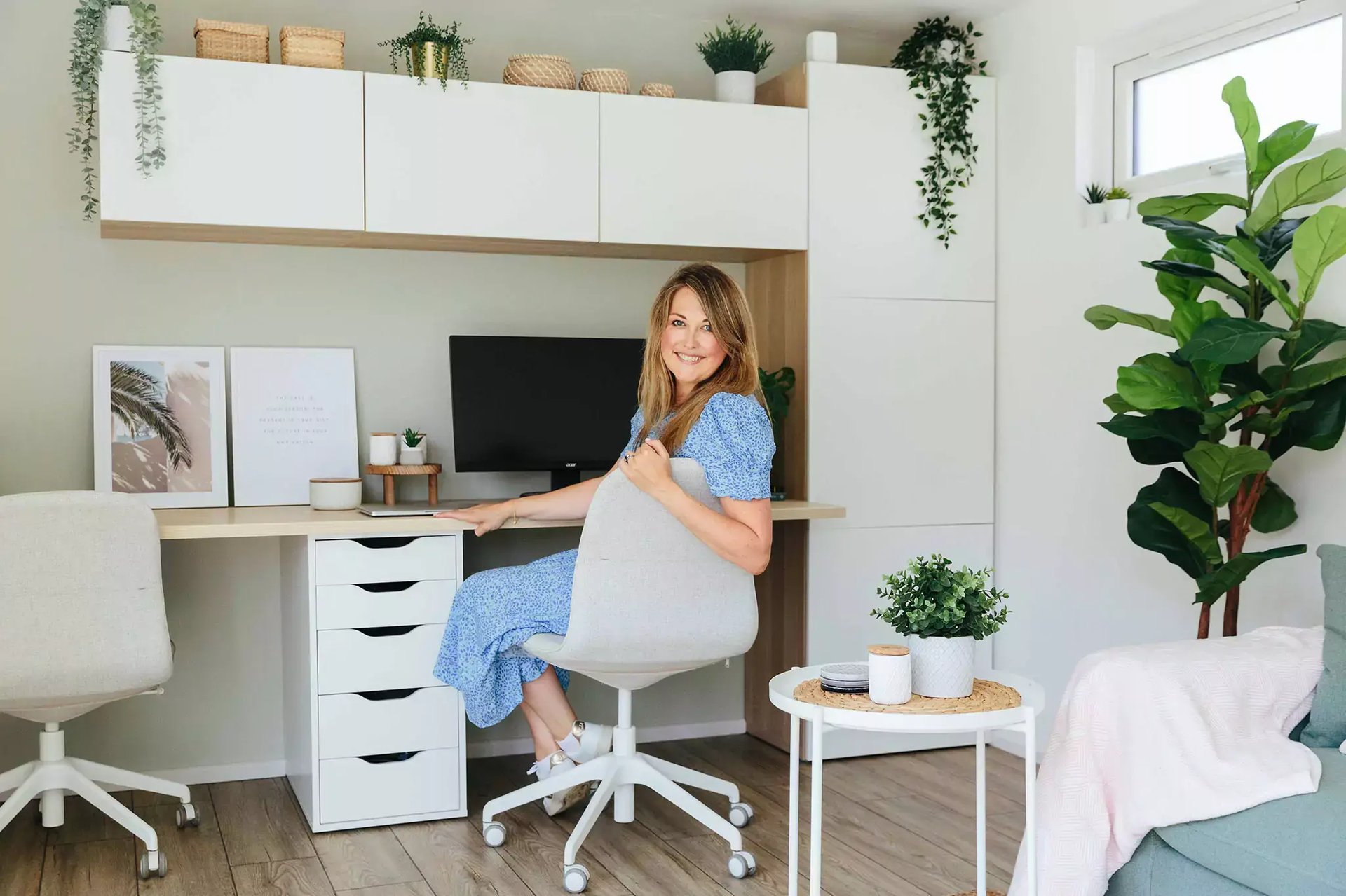 boho home office