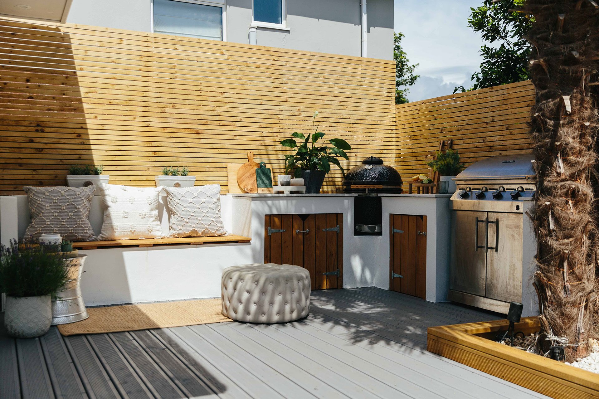 natural inspired outdoor kitchen