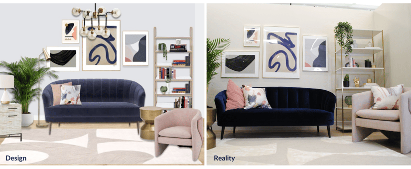 before and after design and photo