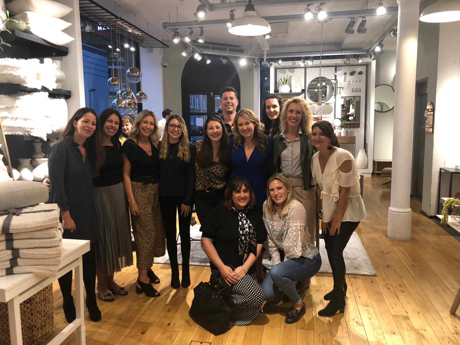 The My Bespoke Room team at West Elm's Tottenham Court Road's store
