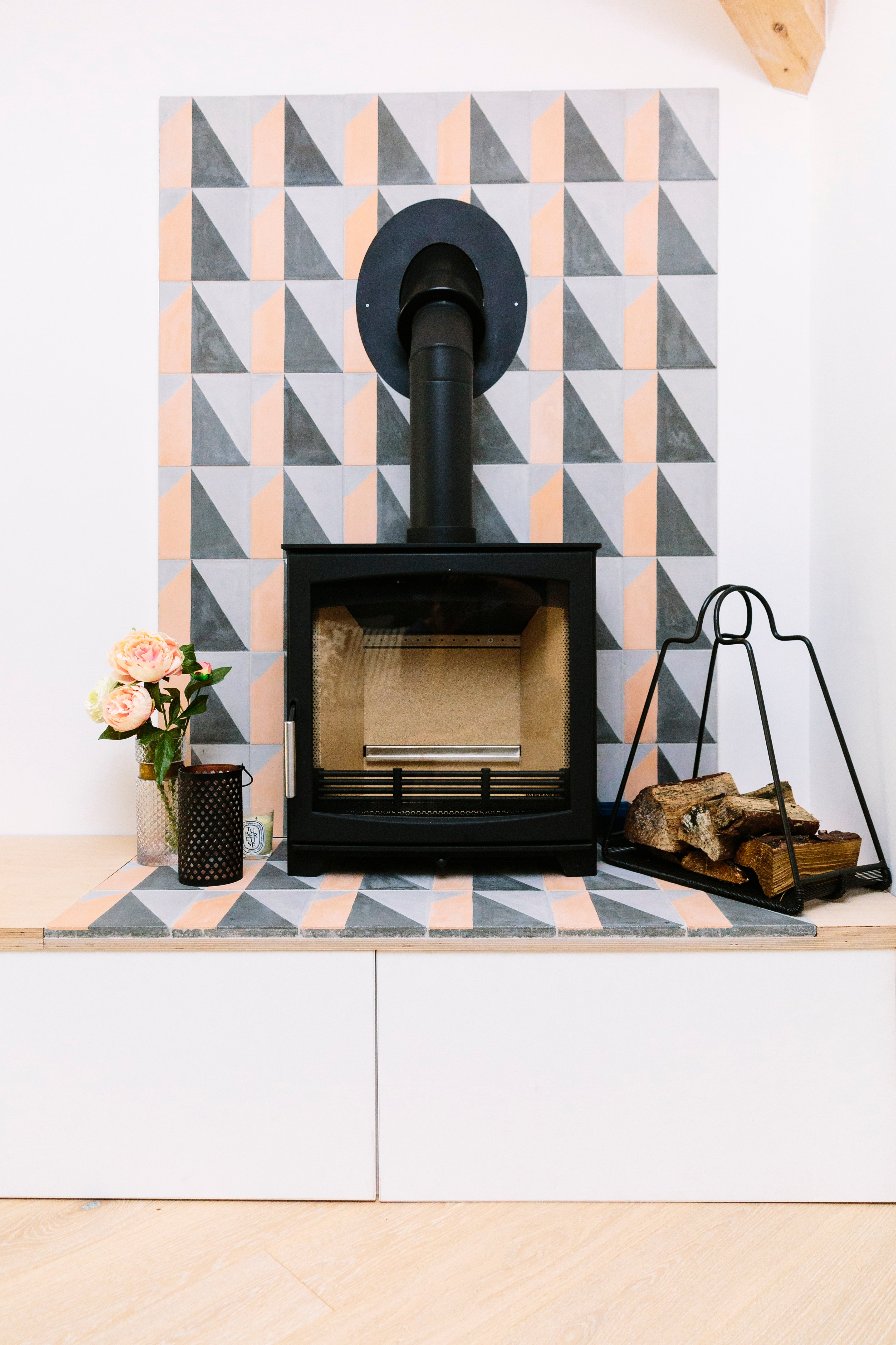 tiling ideas for fireplace