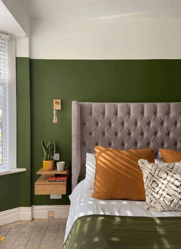 green bedroom idea