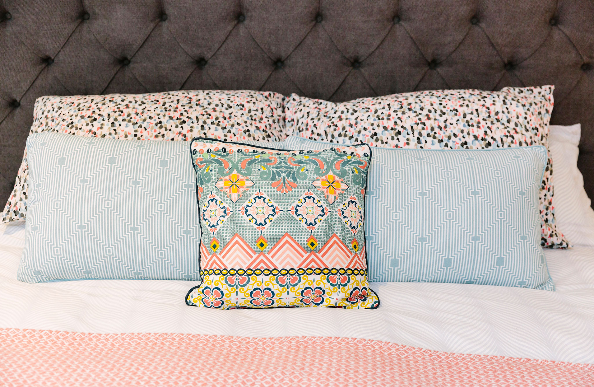 Patterned pillows