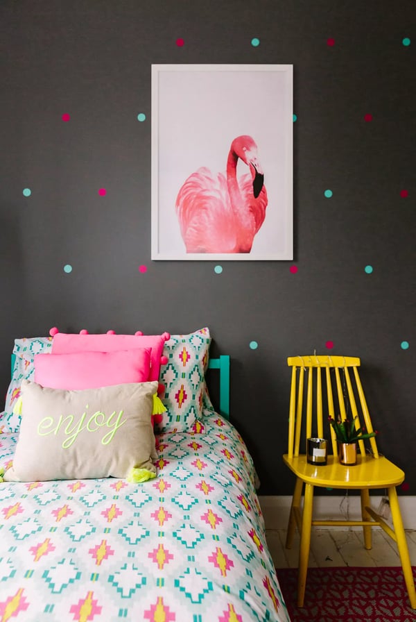 Children' wall art for a budget bedroom decoration