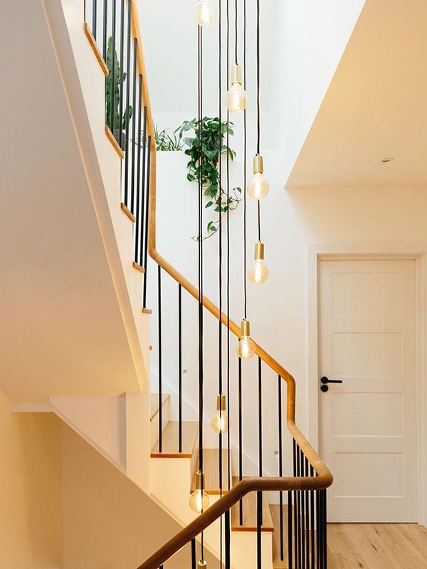 statement lighiting for staircase
