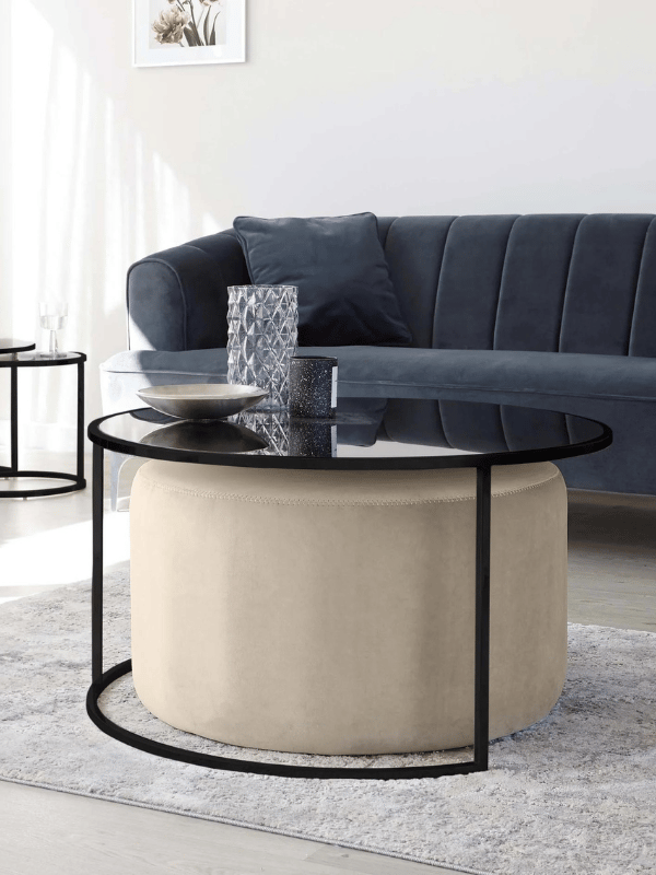 Coffee table with seating solution