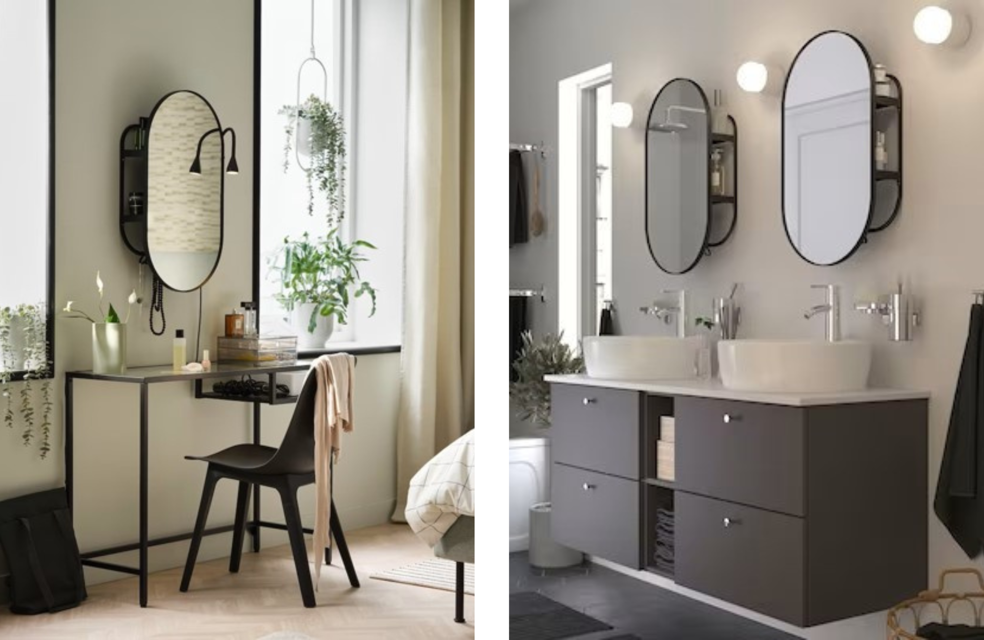 Multifunctional mirror with storage