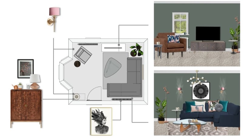 Small living room layout floorplan