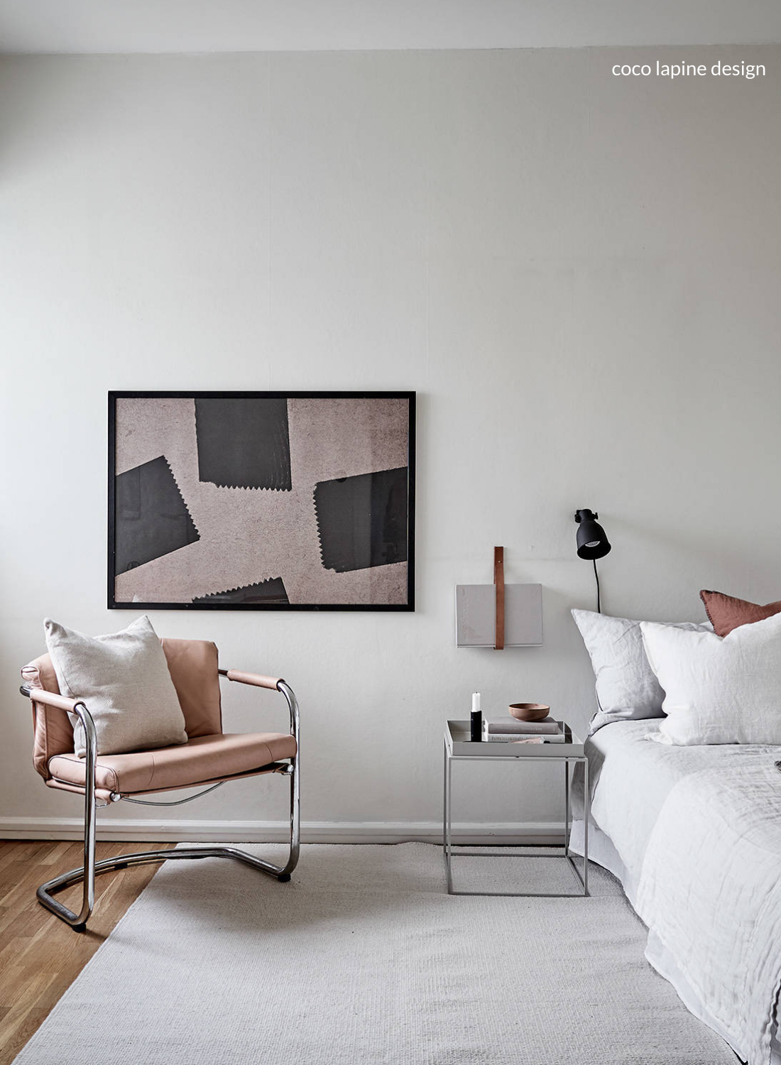 scandinavian minimal bedroom design 